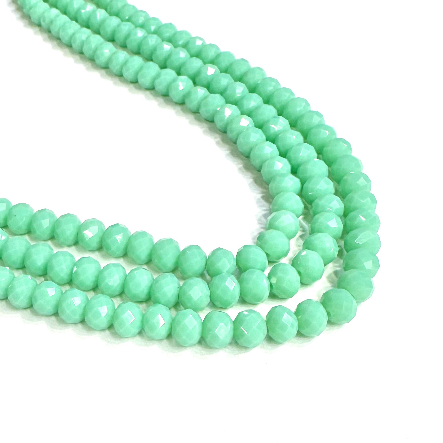 Cristal chato | 8 mm | VERDE TURQUESA OPALESCENTE (13-12G)