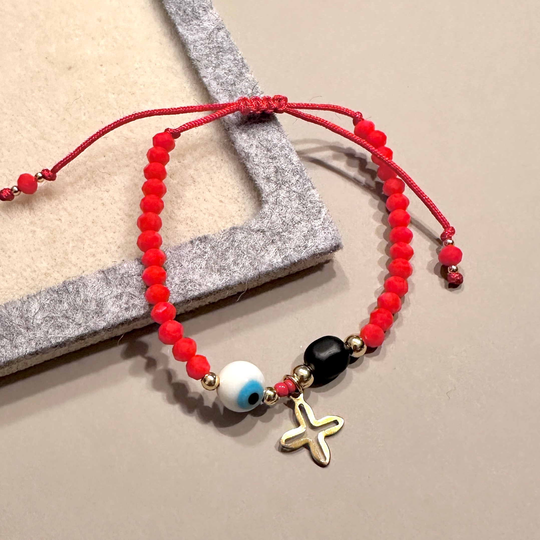 PULSERA ROJA Y CRUZ | LUNAM