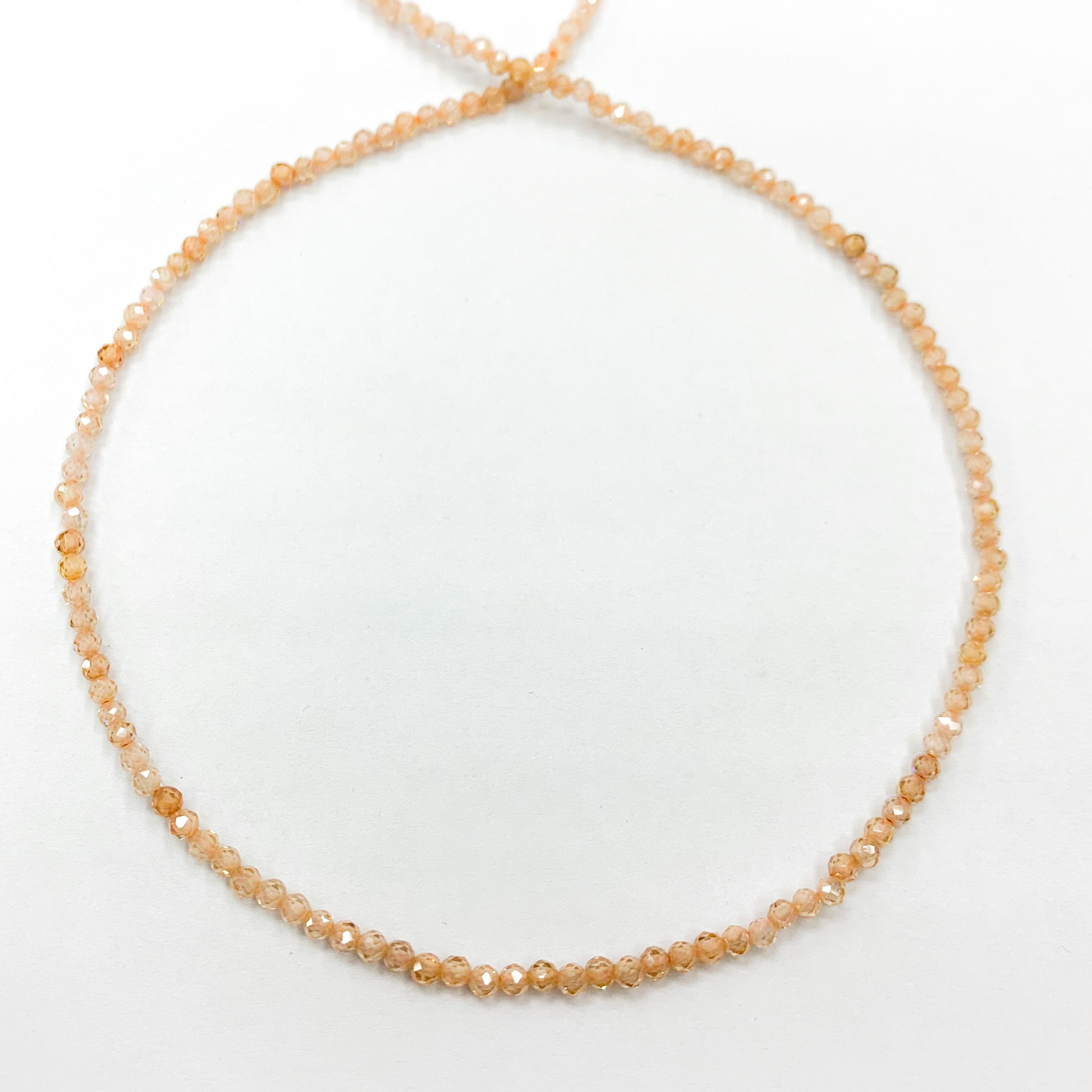 PIEDRAS NATURALES | MINI | CIRCONITA NARANJA CLARO | 2MM