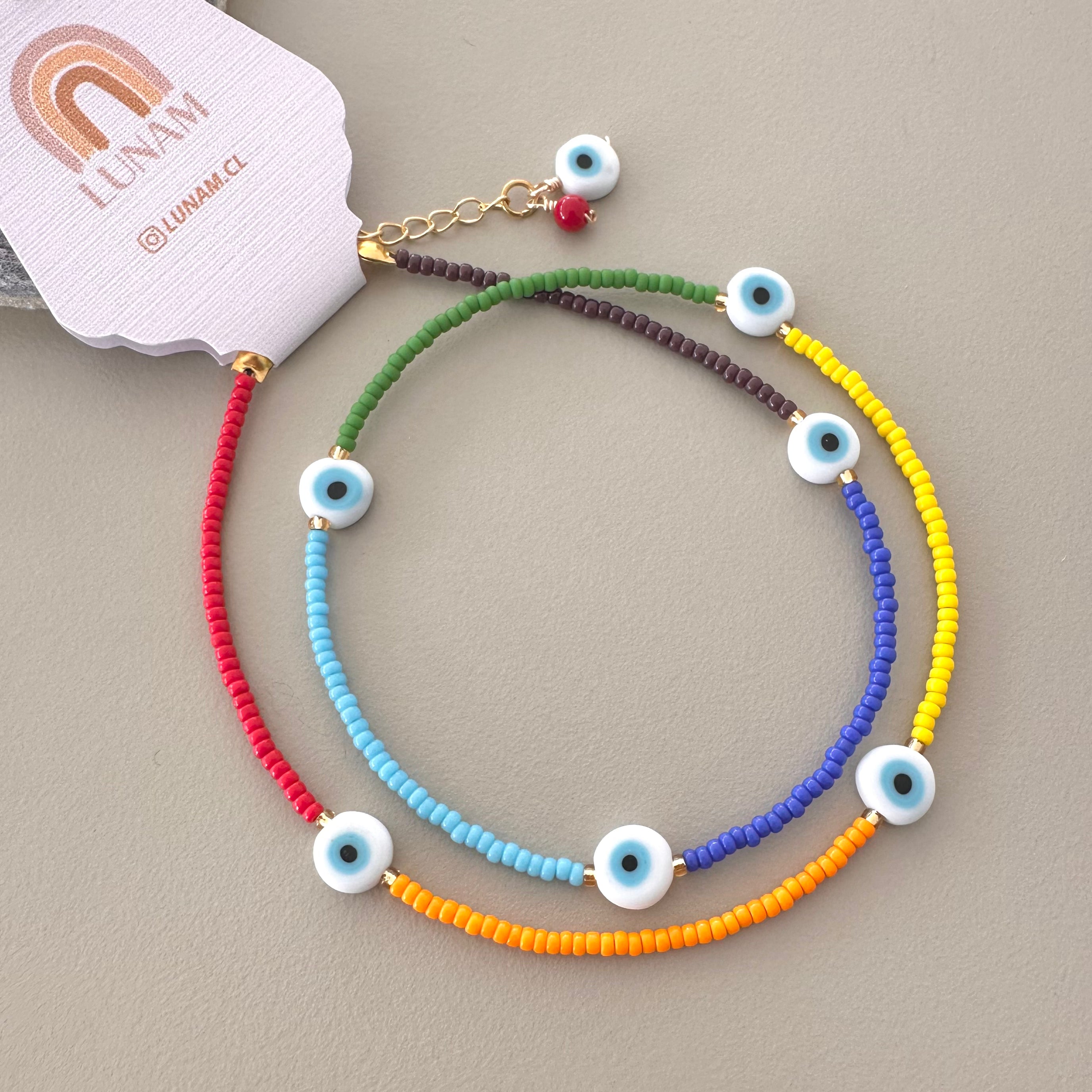 COLLAR 7 COLORES Y OJO TURCO | LUNAM