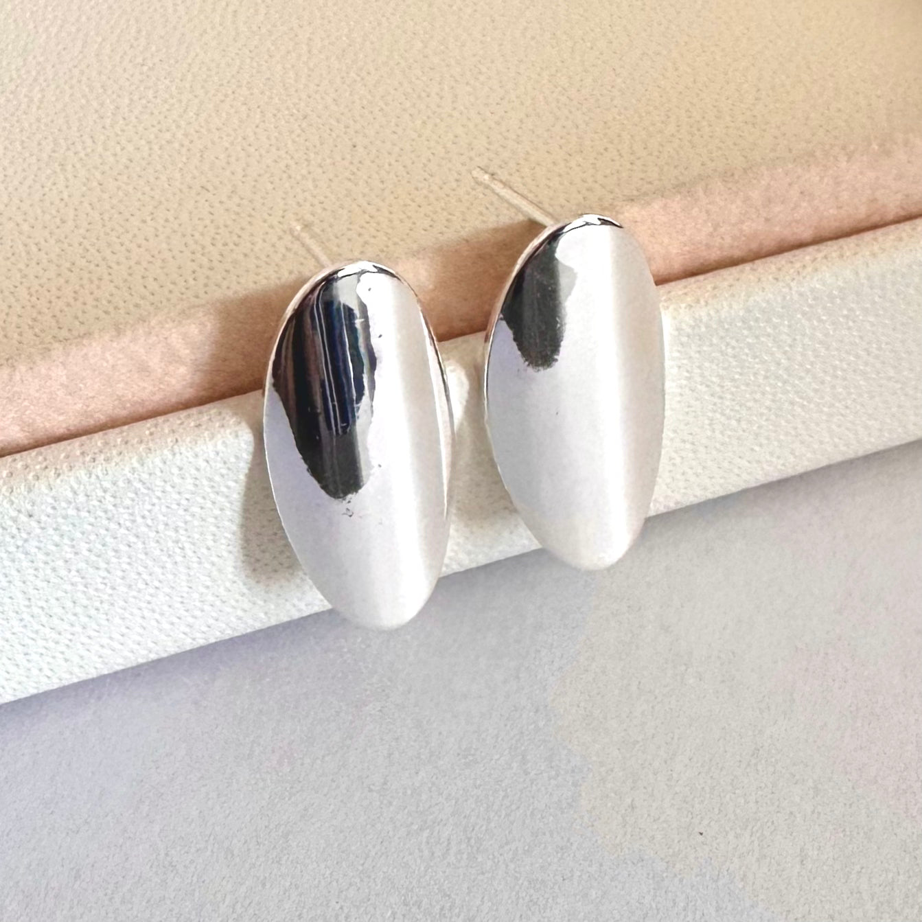 BASE DE ARO | BAÑO DE PLATA 925 | OVALO MEDIANO 14X8 MM