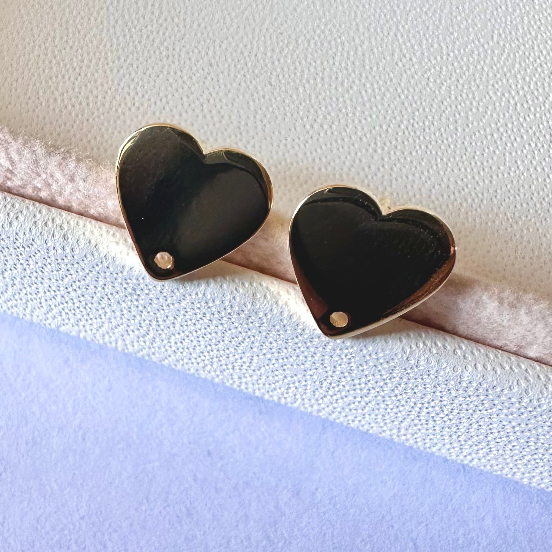 BASE DE ARO | BAÑO DE ORO | CORAZON 10 MM