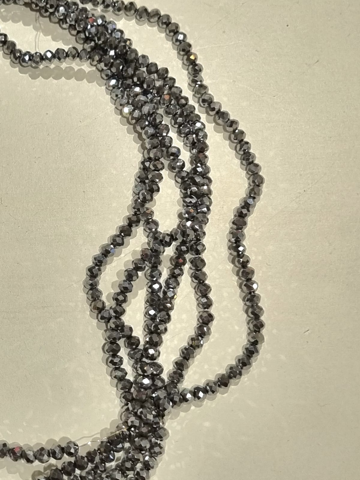 Cristal chato | 6 mm | Metal Plateado 1