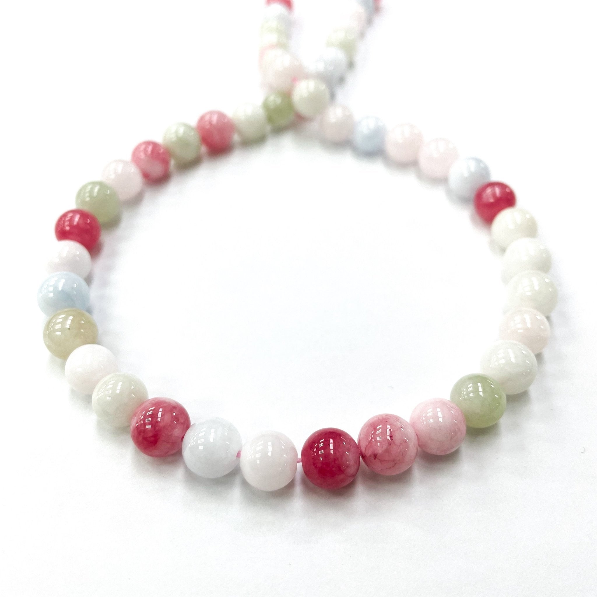 AGATA LISA | 8MM | MIX ROSA BLANCO CELESTE VERDE