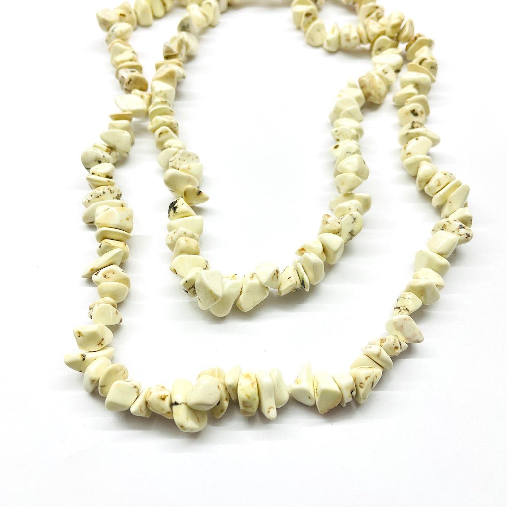 Chips Grande Piedra Natural | Howlita Crema