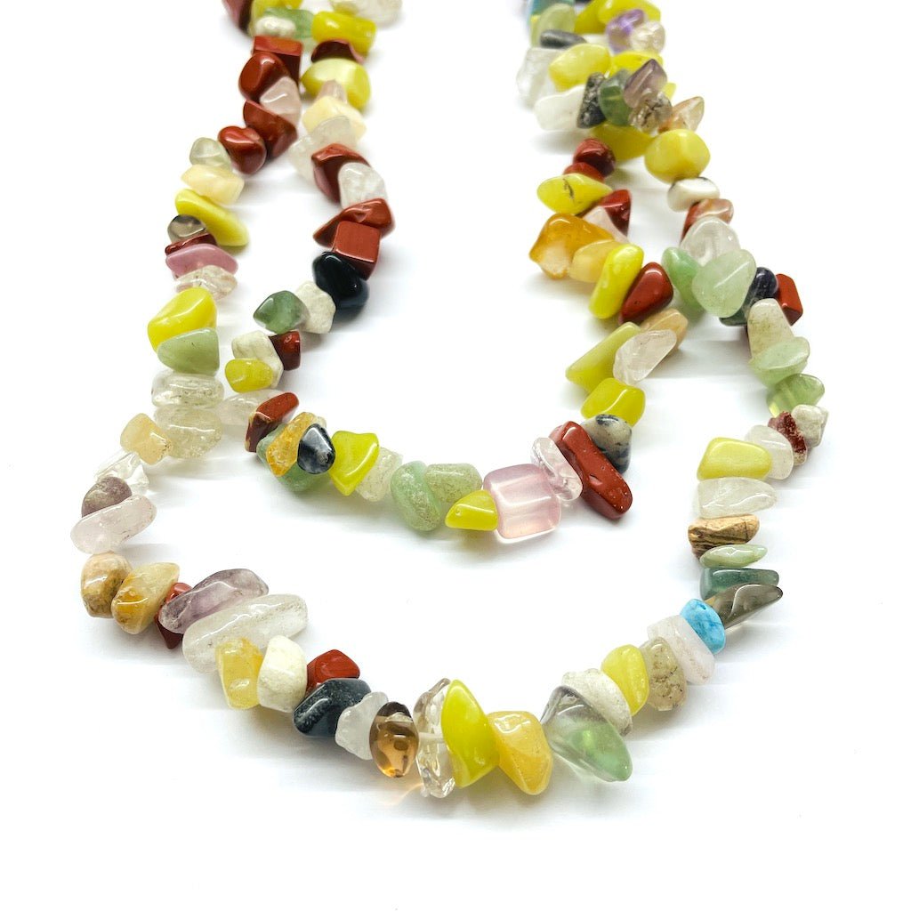 Chips Grande Piedra Natural | Jade limón y jaspe rojo