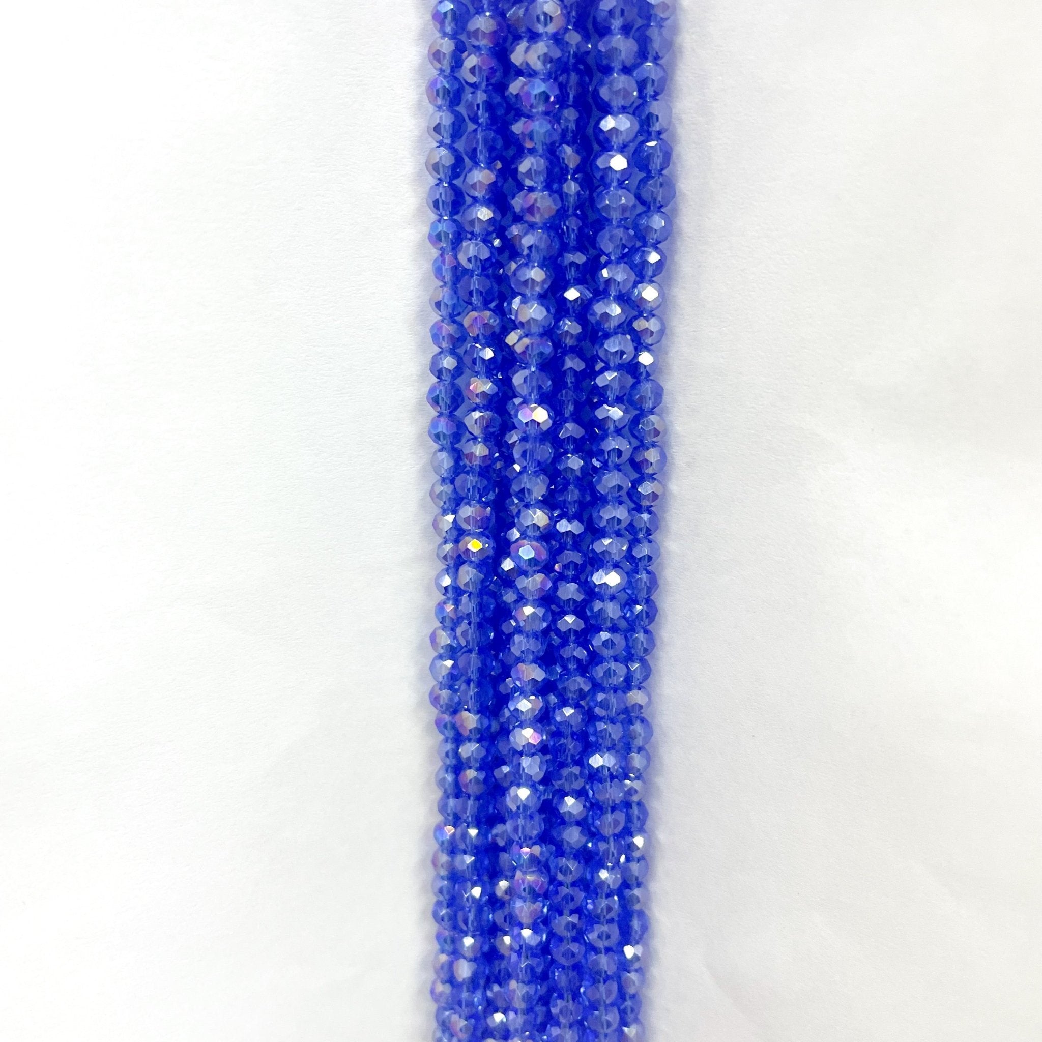 Cristal Chato | 4mm | Tornasol Azul