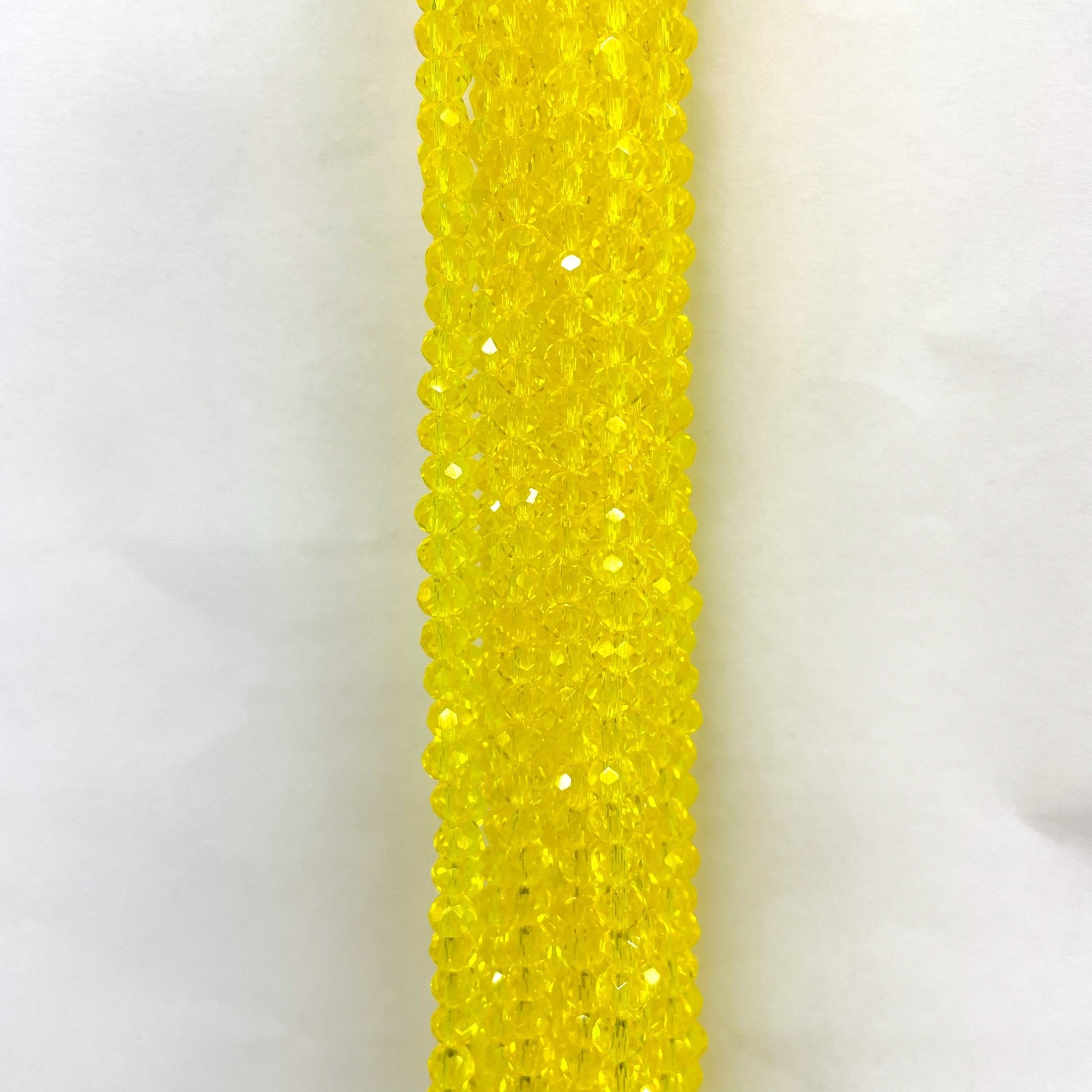 Cristal Chato | 4mm | Translucido Amarillo