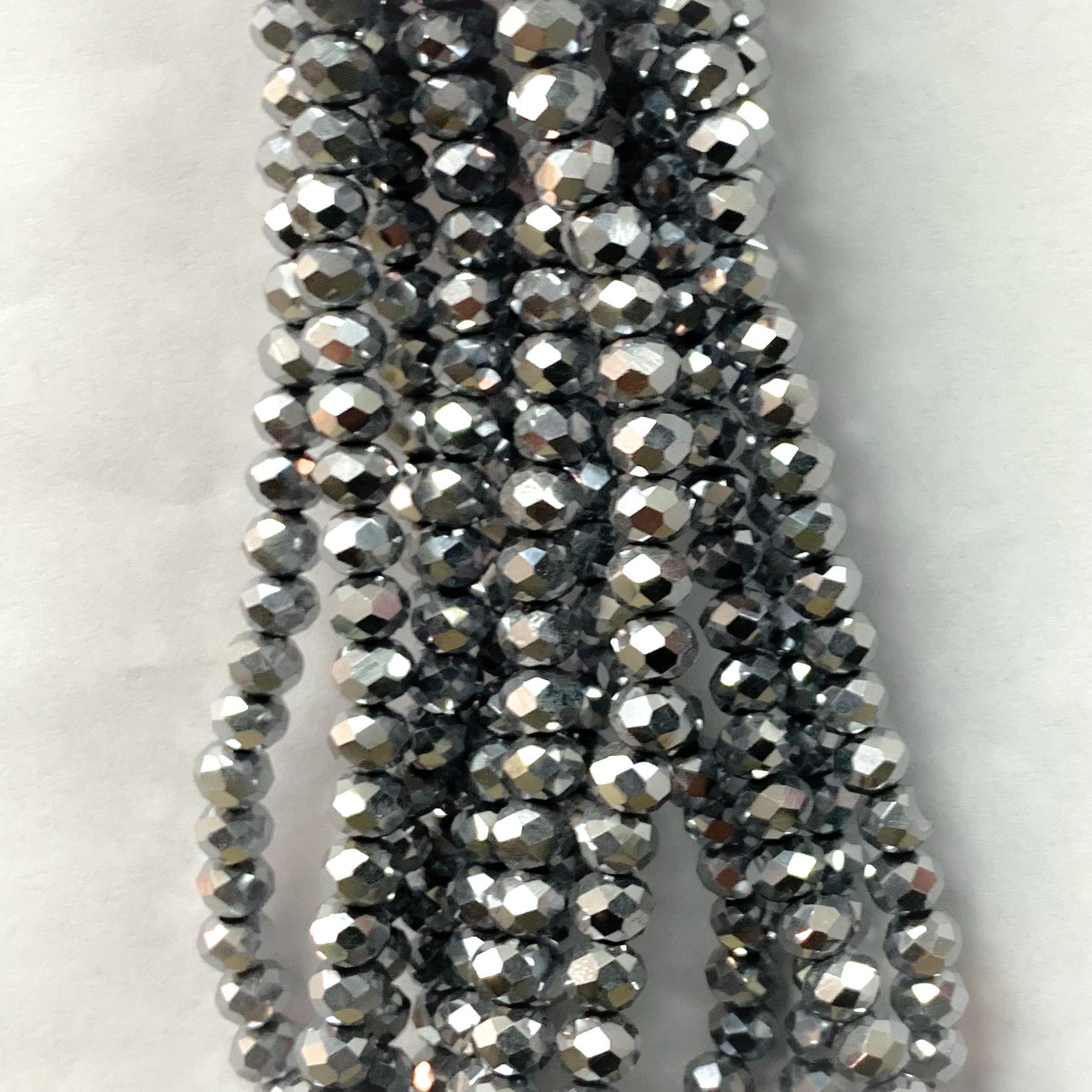 Cristal chato | 6 mm | Metal Plateado 2