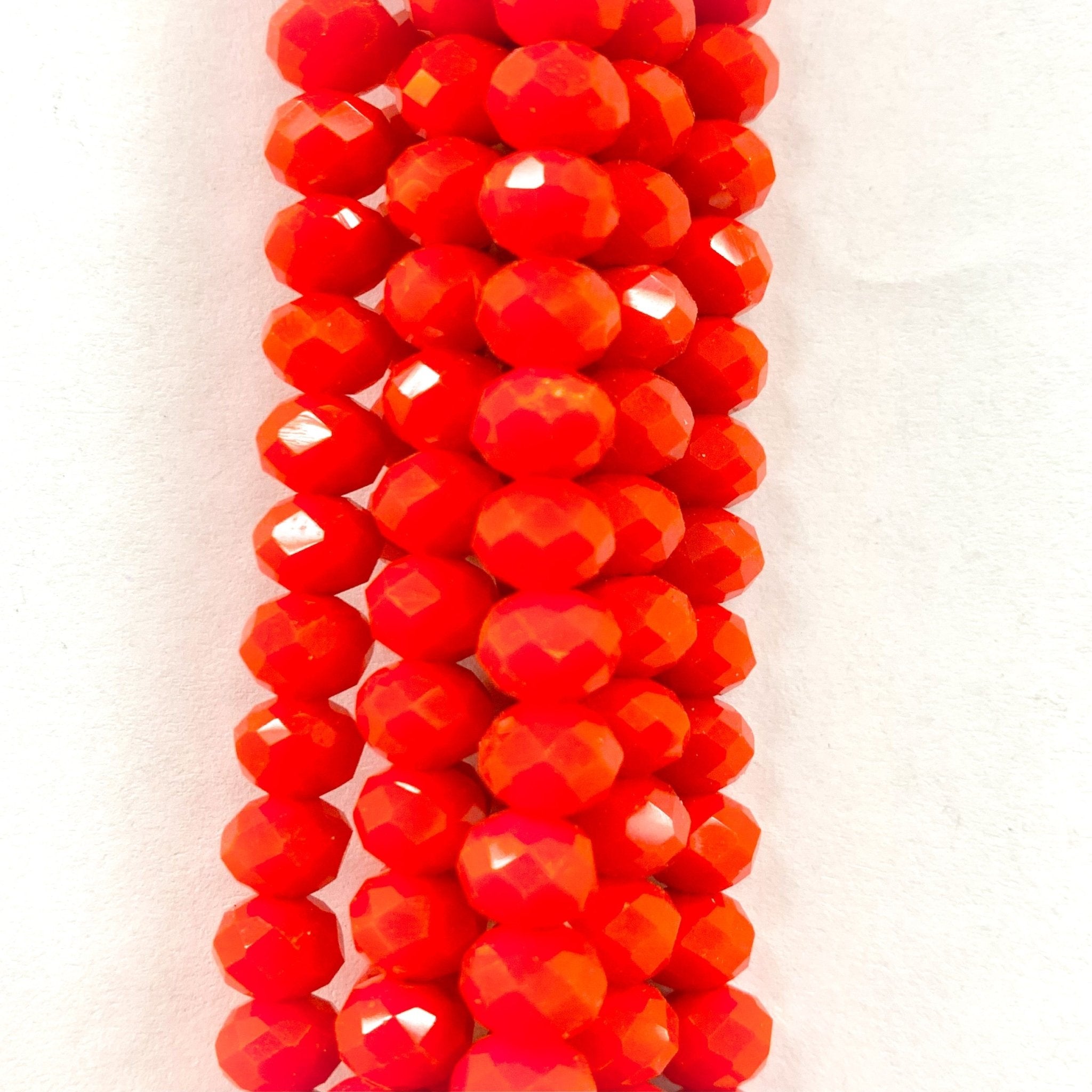 Cristal chato | 8 mm | Matte Naranja 3