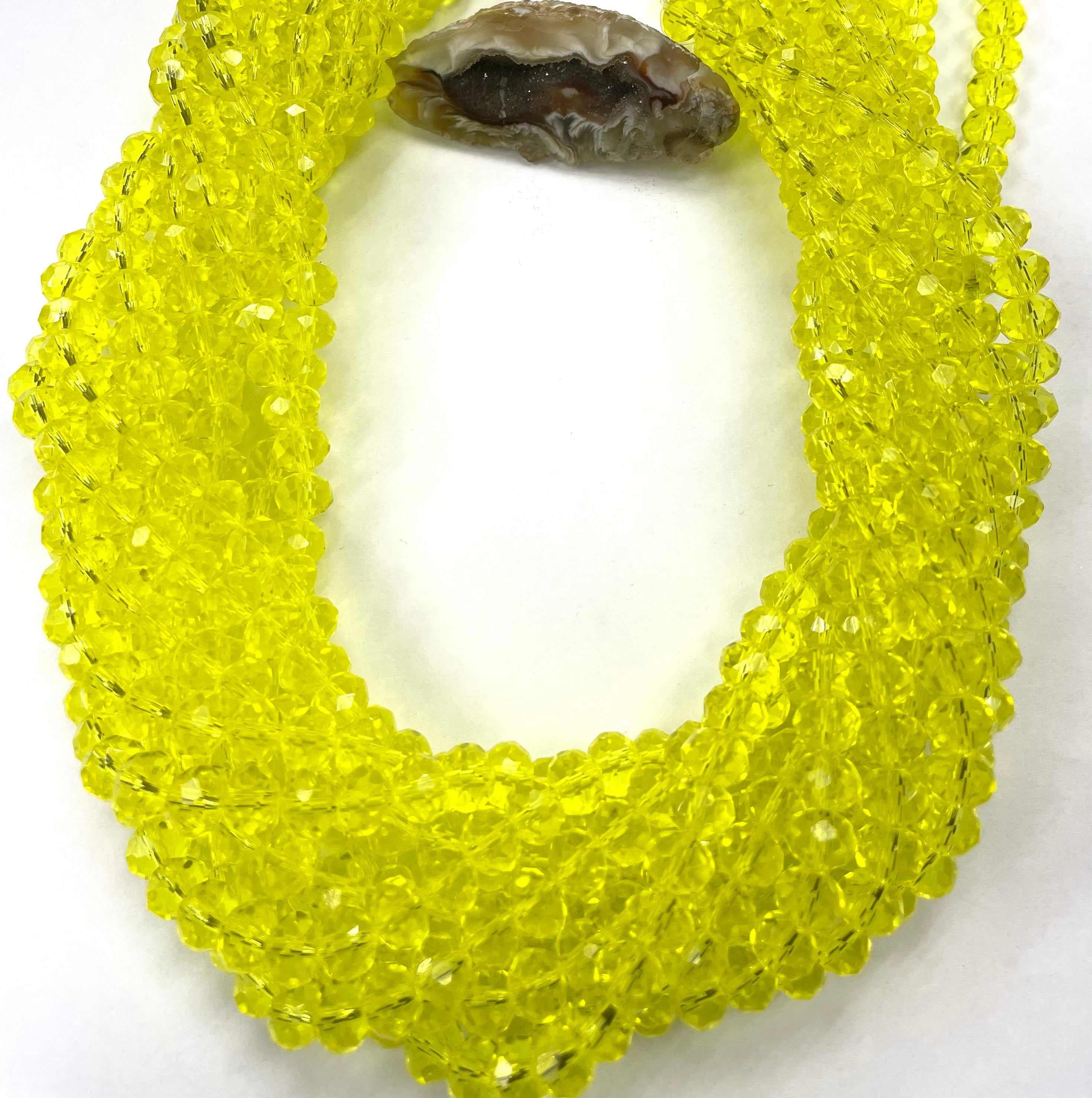 CRISTAL CHATO | 8 MM | TRANSLÚCIDO AMARILLO
