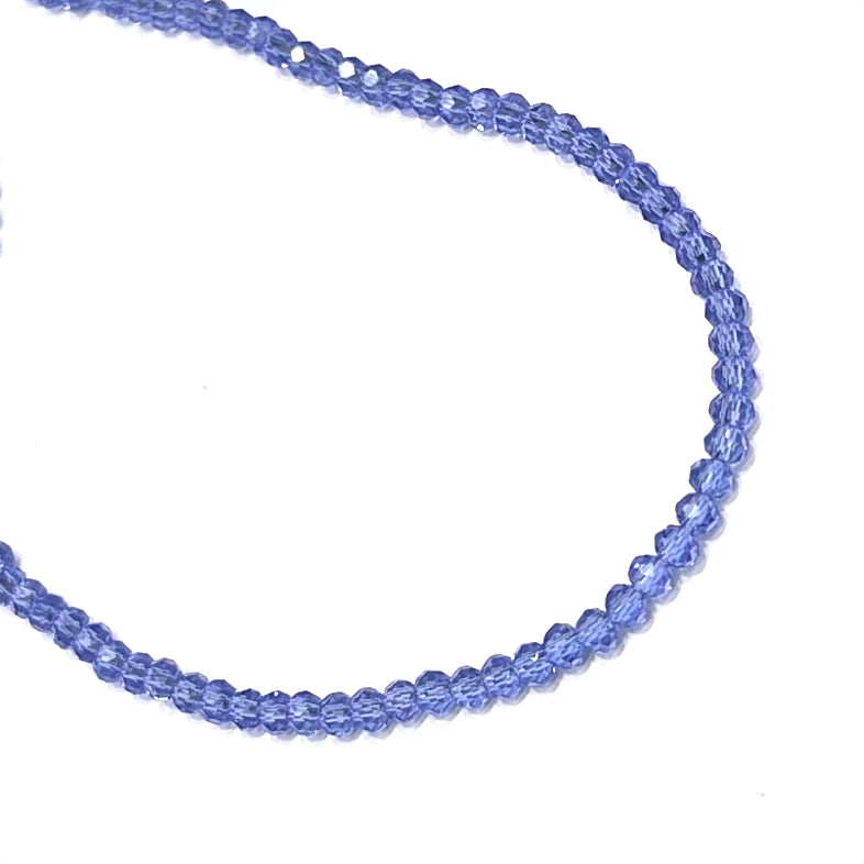 Cristal Chato | 4mm | Azul Translucido (7-24H)