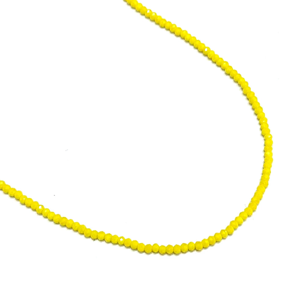 Cristal Chato | 3.2mm | MATTE AMARILLO TOSTADO