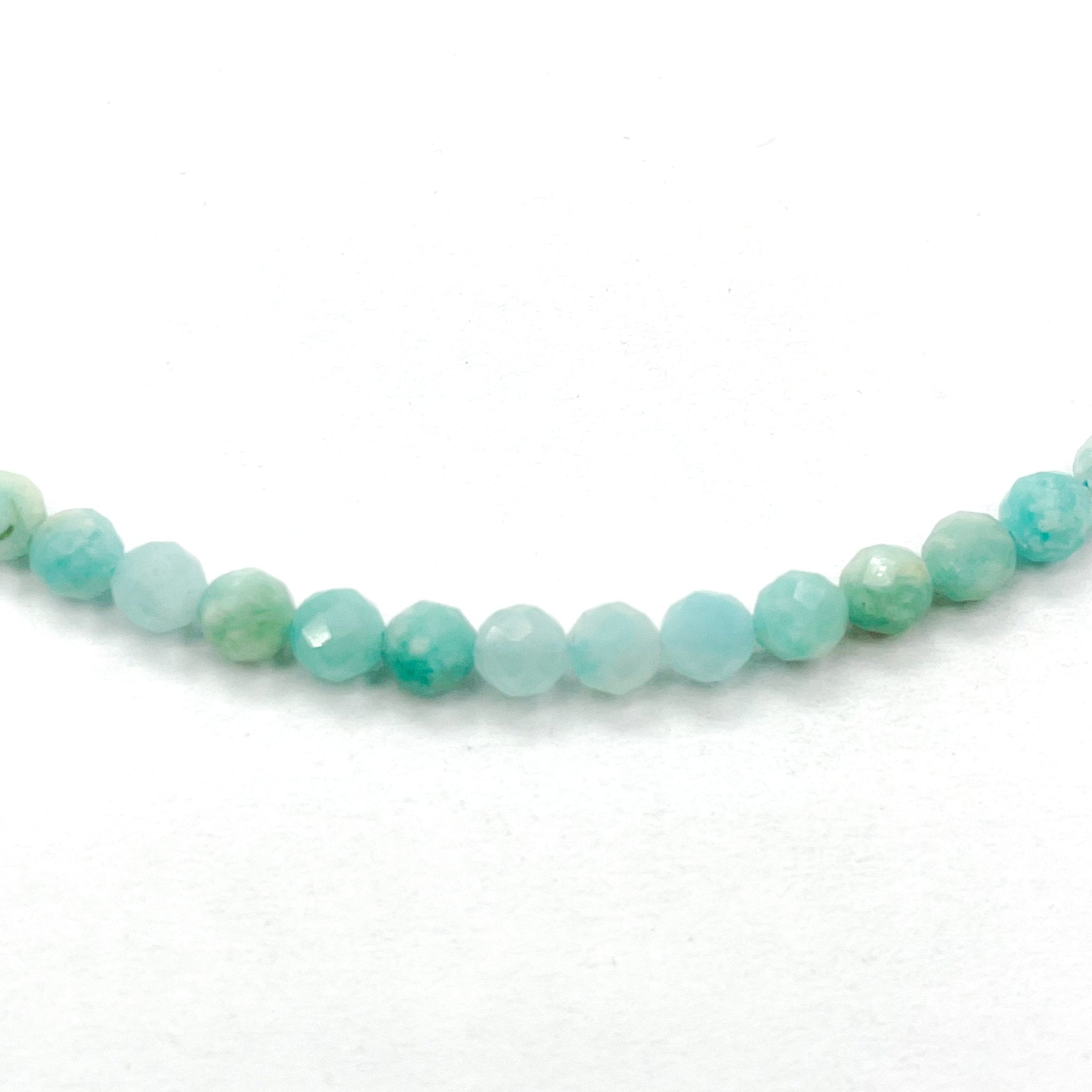 PIEDRAS NATURALES | MINI | AMAZONITA AQUA MATIZADA | 3.5MM