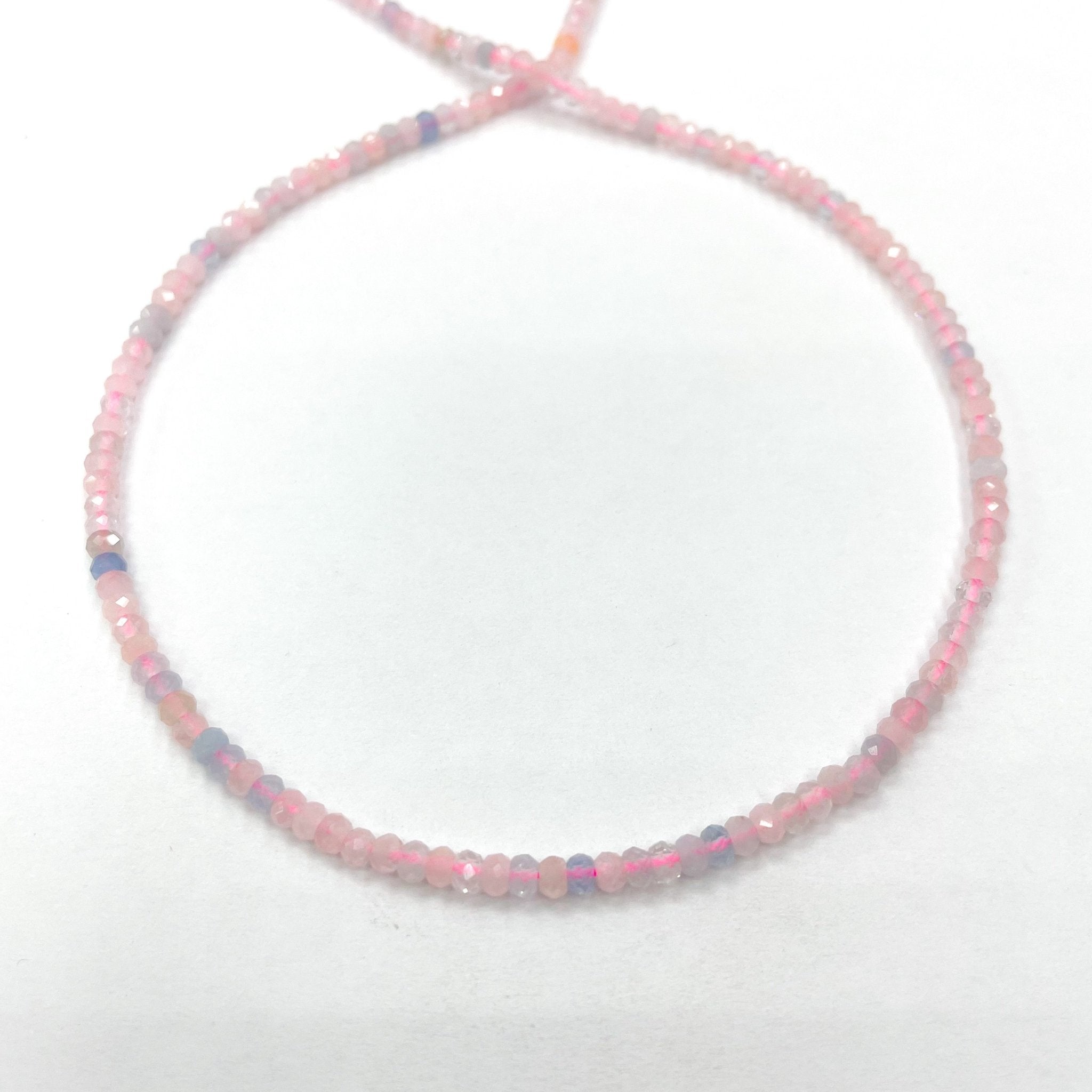 PIEDRAS NATURALES | MINI | MORGANITA | RONDELL | 3X2MM (16-1G)