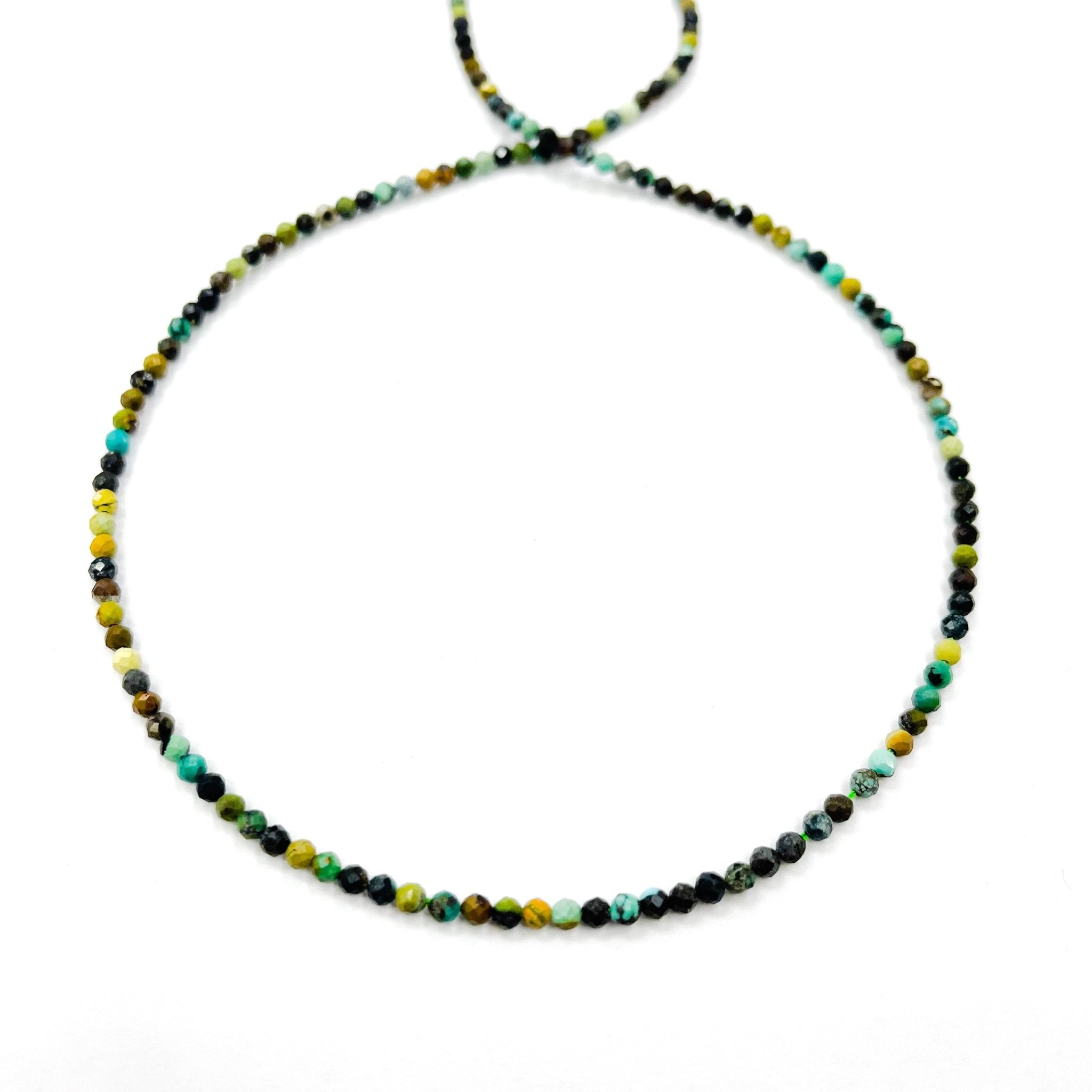 PIEDRAS NATURALES | MINI | TURQUESA AFRICANA | 2.4MM (13-17G)