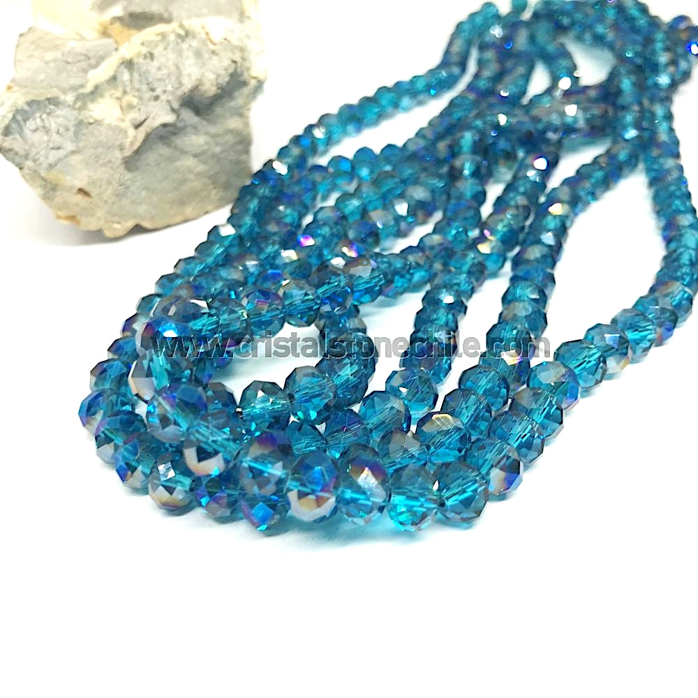 CRISTAL CHATO | 8MM | BICOLOR TR CALIPSO AZUL(16-8G)