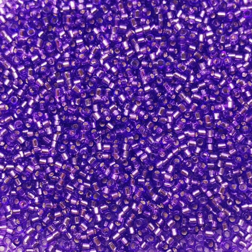 MIYUKI ROUND ROCAILLE 11/0 | 1347RR | SILVERLINE MORADO (C26)