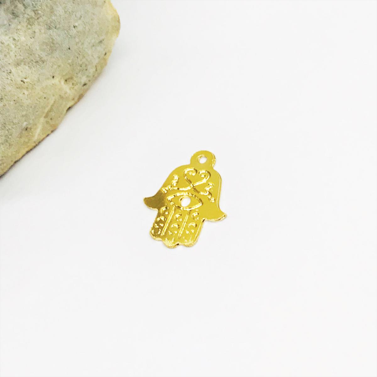 MANO DE FATIMA | BAÑO DE ORO 24K | 14MM