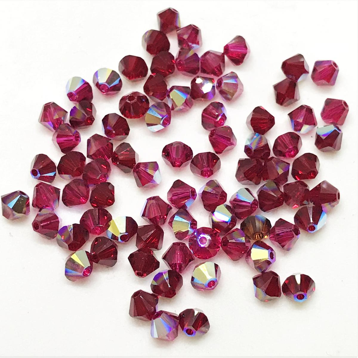Bead Swarovski Crystals | 4mm | C2 SmT #208 | 25u | Fucsia
