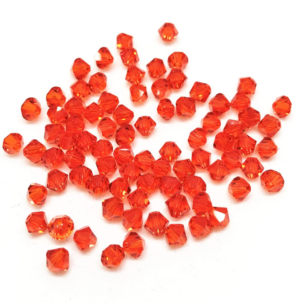 Bead Swarovski Crystals | 4mm | C3 ST #236 | 25u | Rojo