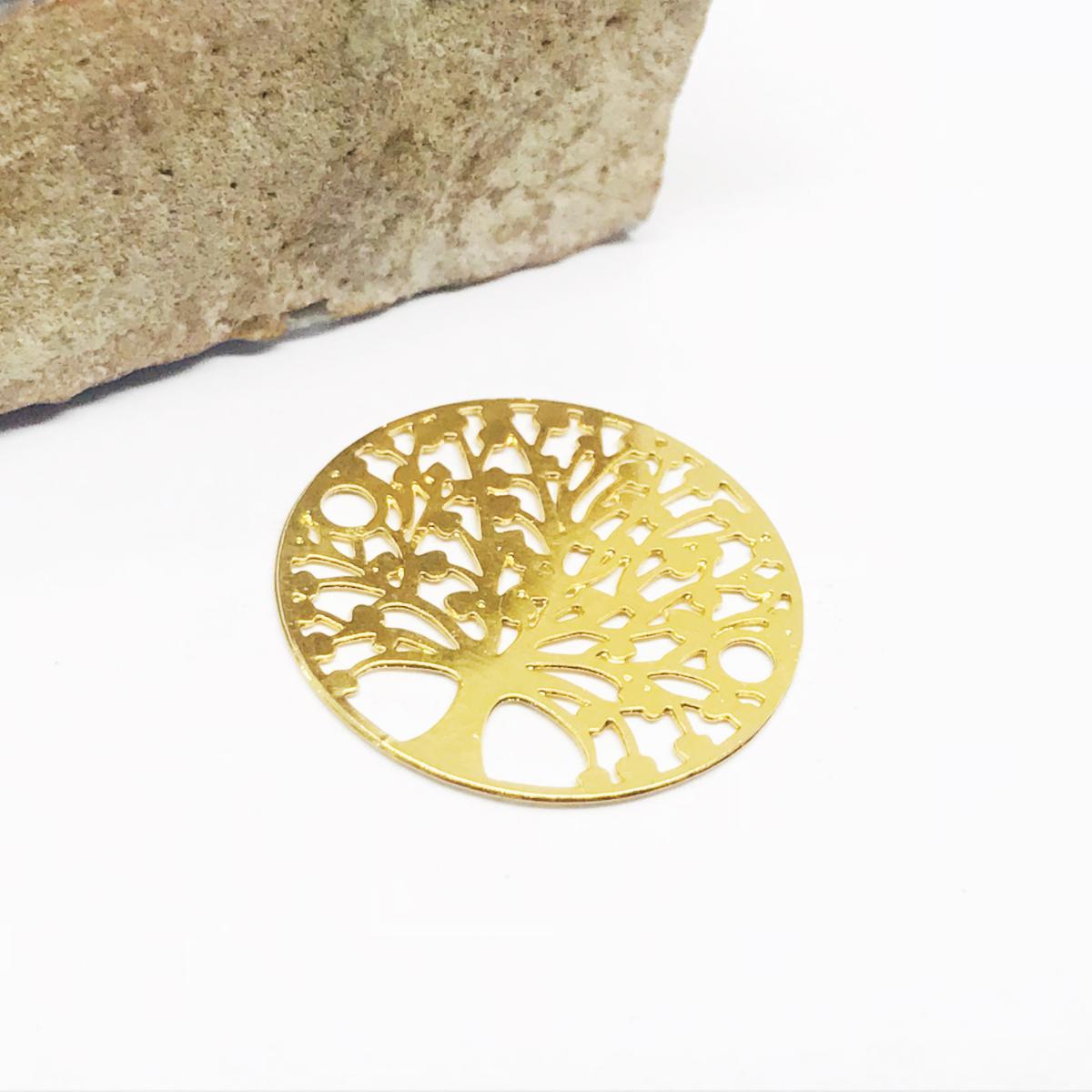 ARBOL DE LA VIDA | BAÑO DE ORO 18K | 17MM
