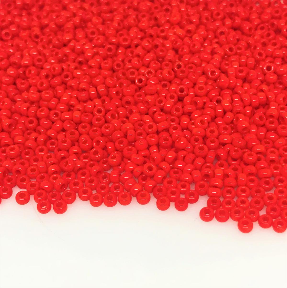 MIYUKI ROUND ROCAILLES 10/0 | 407RR | OPAQUE ROJO