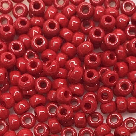Miyuki Round Rocailles 8/0 | 408DRR | Rojo