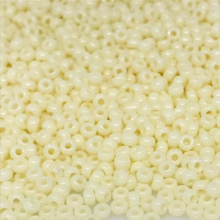 Miyuki Round Rocailles 11/0 | 491RR | Opaque Marfil A (C21)(C6)