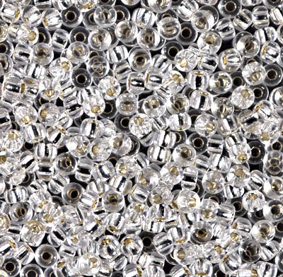 Miyuki Round Rocailles 8/0 | 1RR | Silverline Transparente