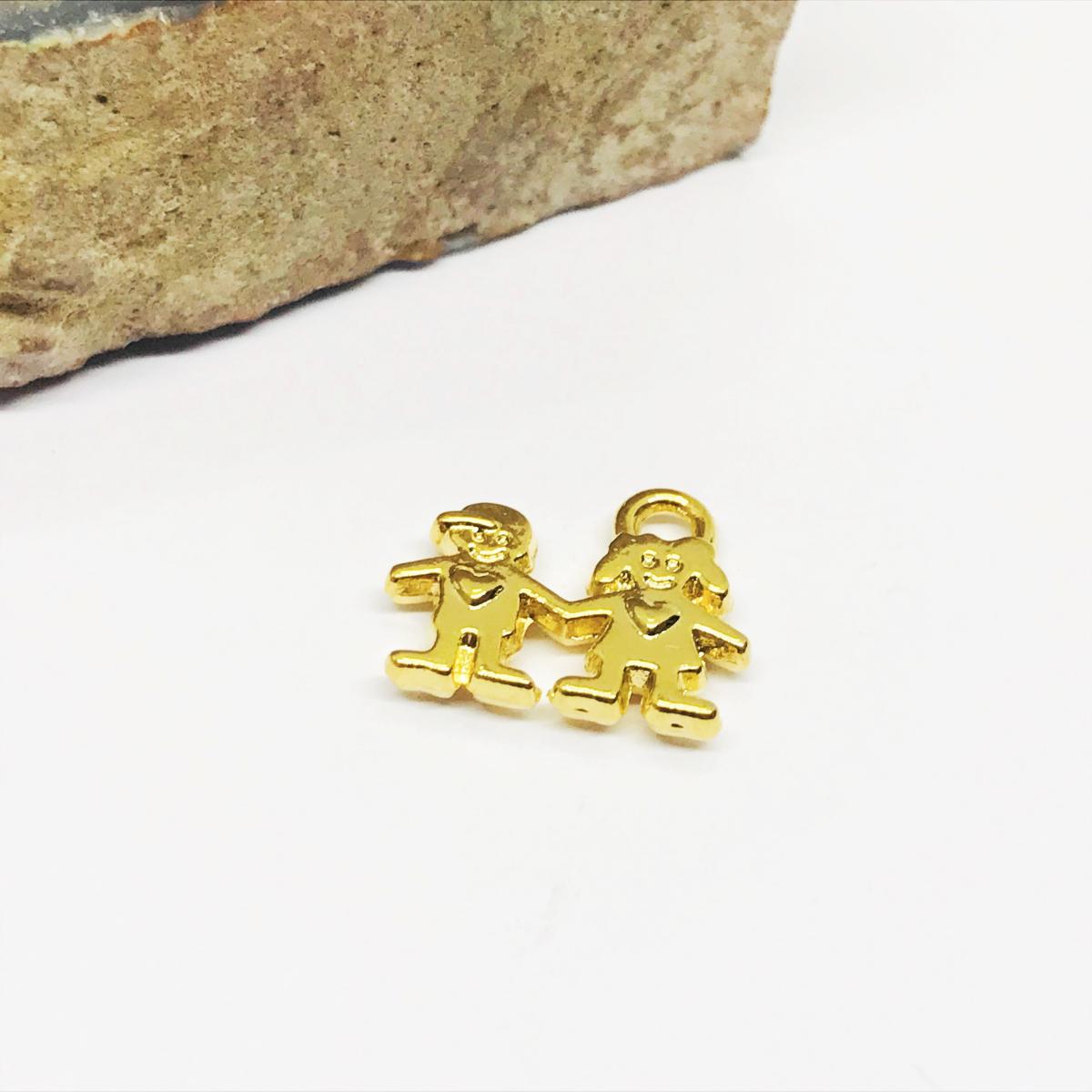 NIÑO Y NIÑA | BAÑO DE ORO 24K | 16MM