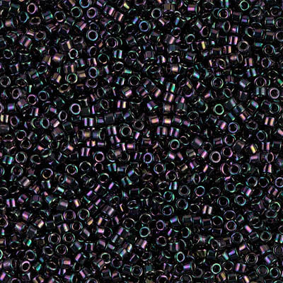 Miyuki Delica Beads 11/0 | 4DB | Metal Rainbow Oscuro
