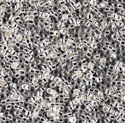 Miyuki Delica Beads 11/0 | 41DB | Silverline Transparente caja #3