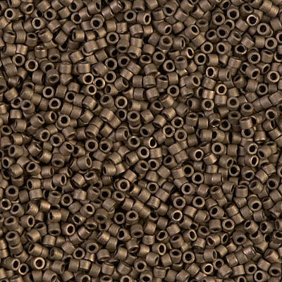 Miyuki Delica Beads 11/0 | 322DB | Matte Café (CJ1)