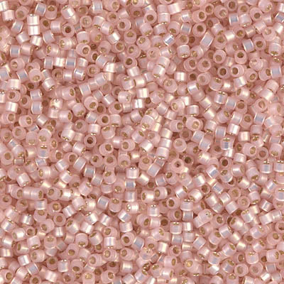 Miyuki Delica Beads 11/0 | 624DB | Silverline Rosado A