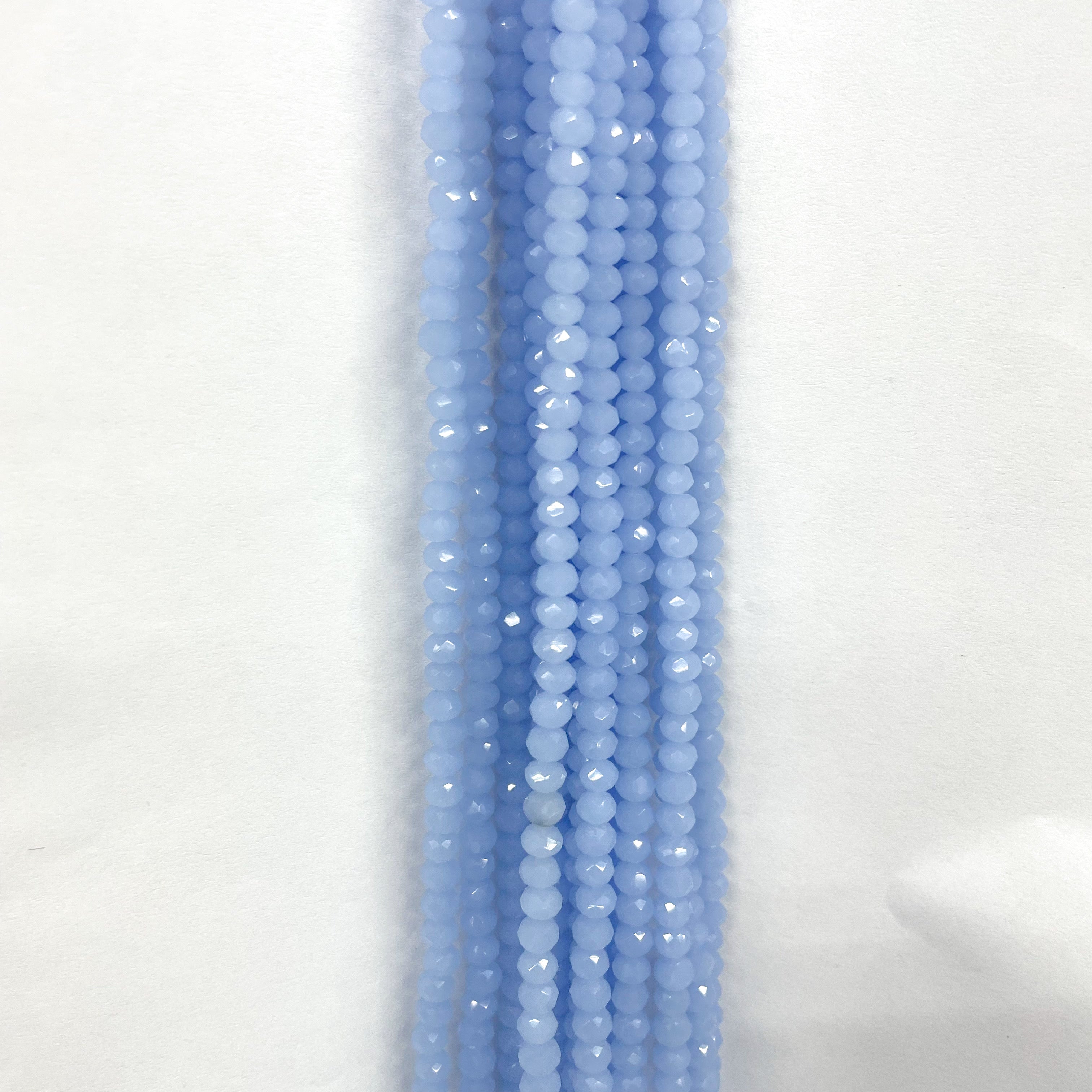 Cristal Chato | 4mm | Azul Cielo Opalescente