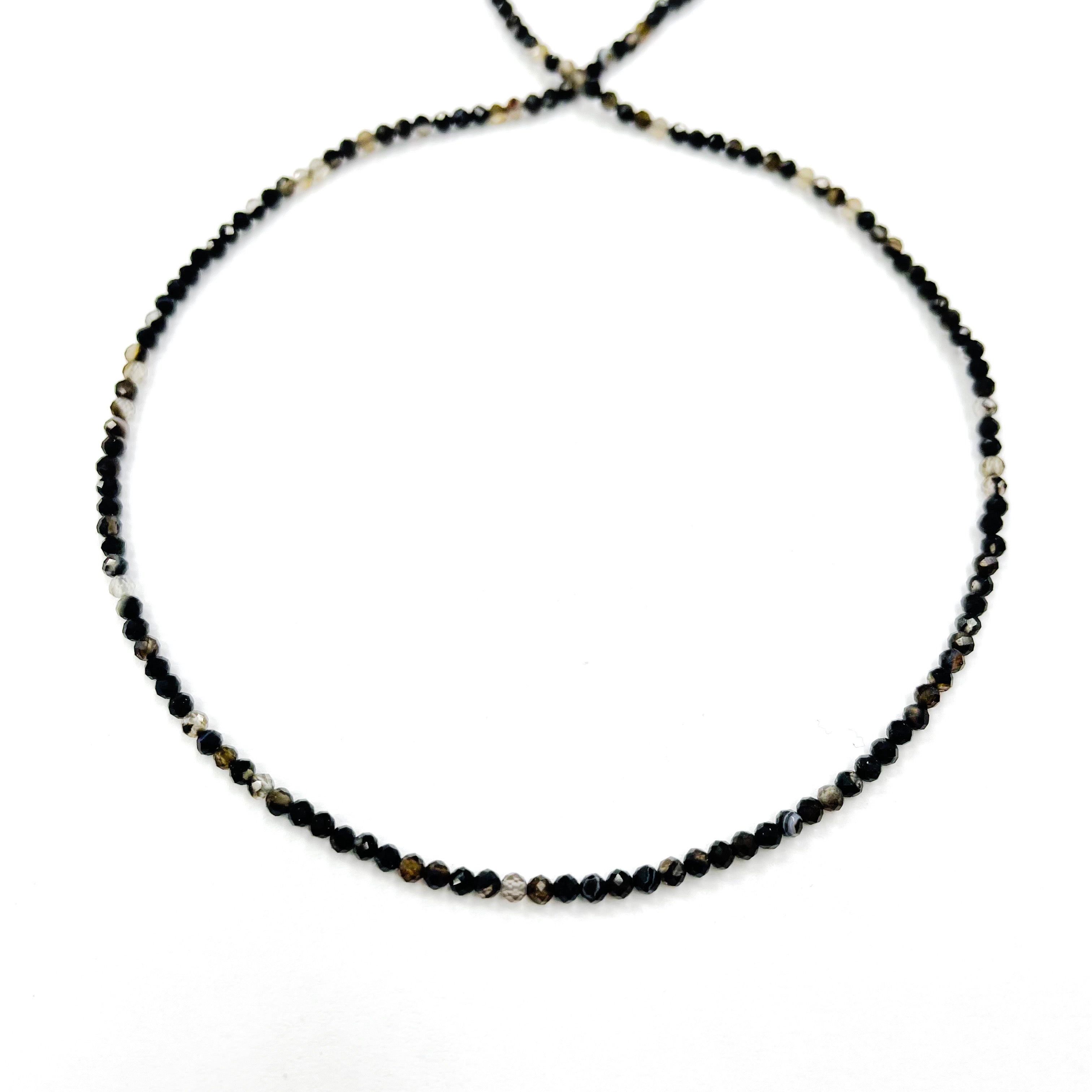 PIEDRAS NATURALES | MINI | AGATA NEGRA | 2.2MM (5-27A)