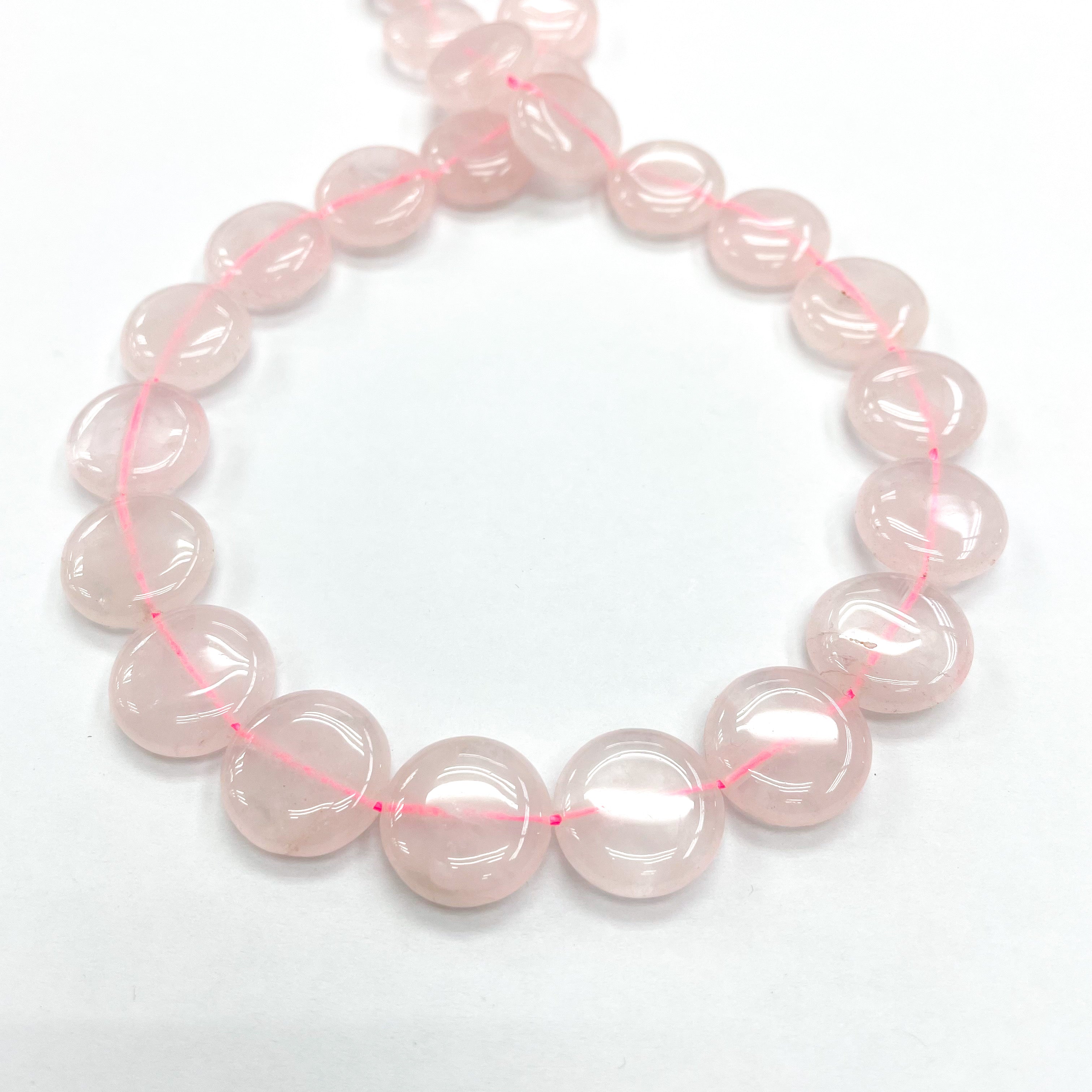 CUARZO ROSADO | COIN GRANDE | 16MM