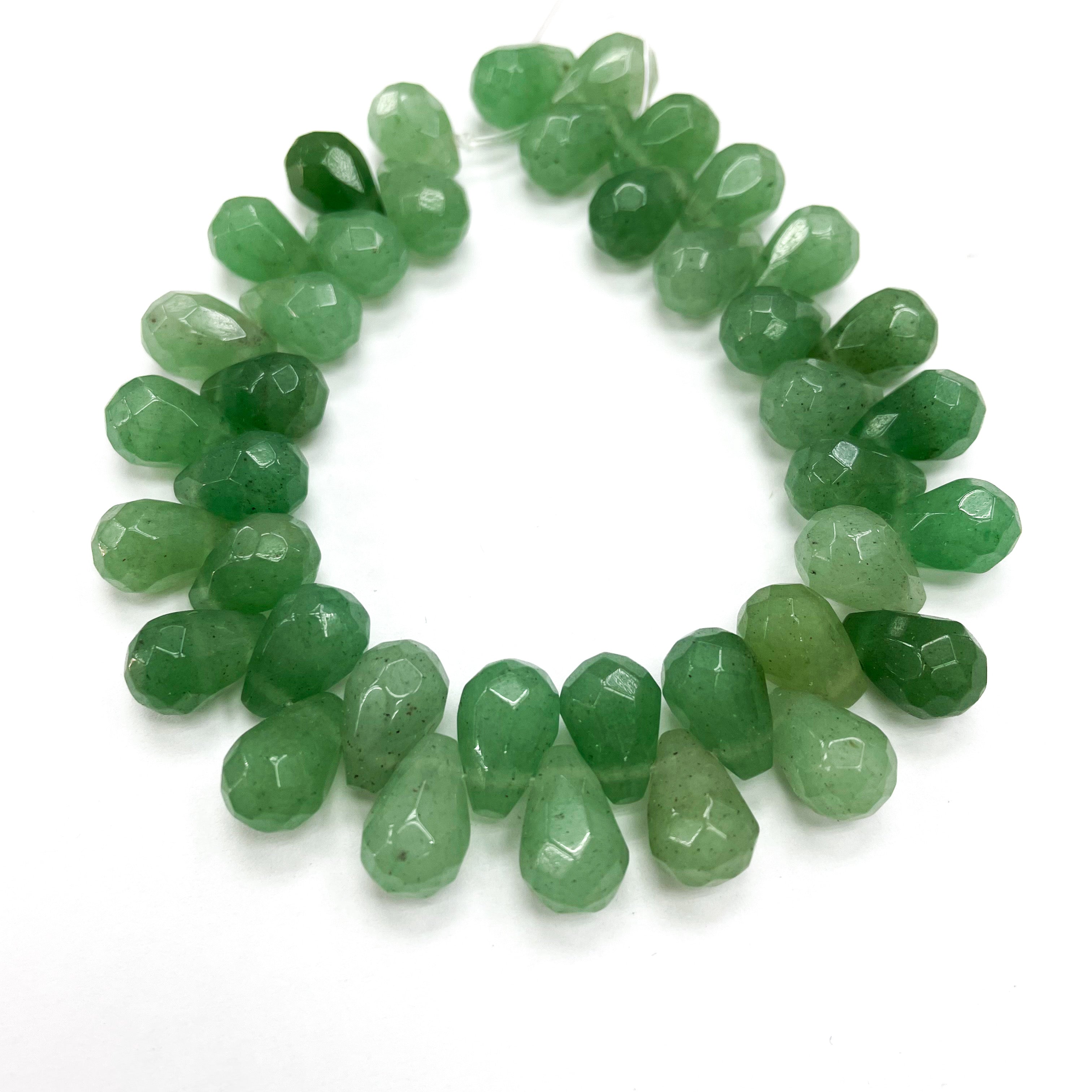 GOTA FACETADA | 12X8MM | JADE