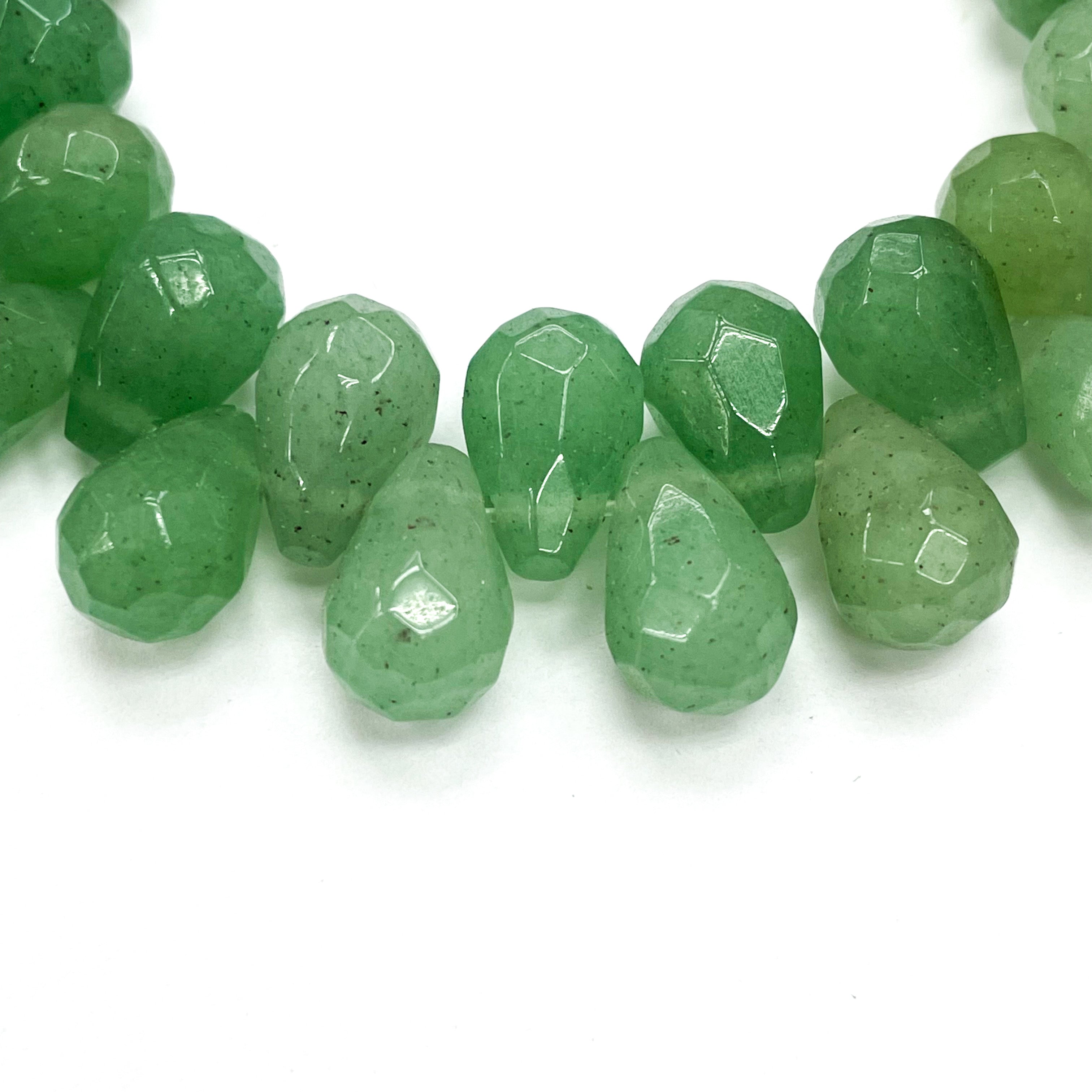 GOTA FACETADA | 12X8MM | JADE