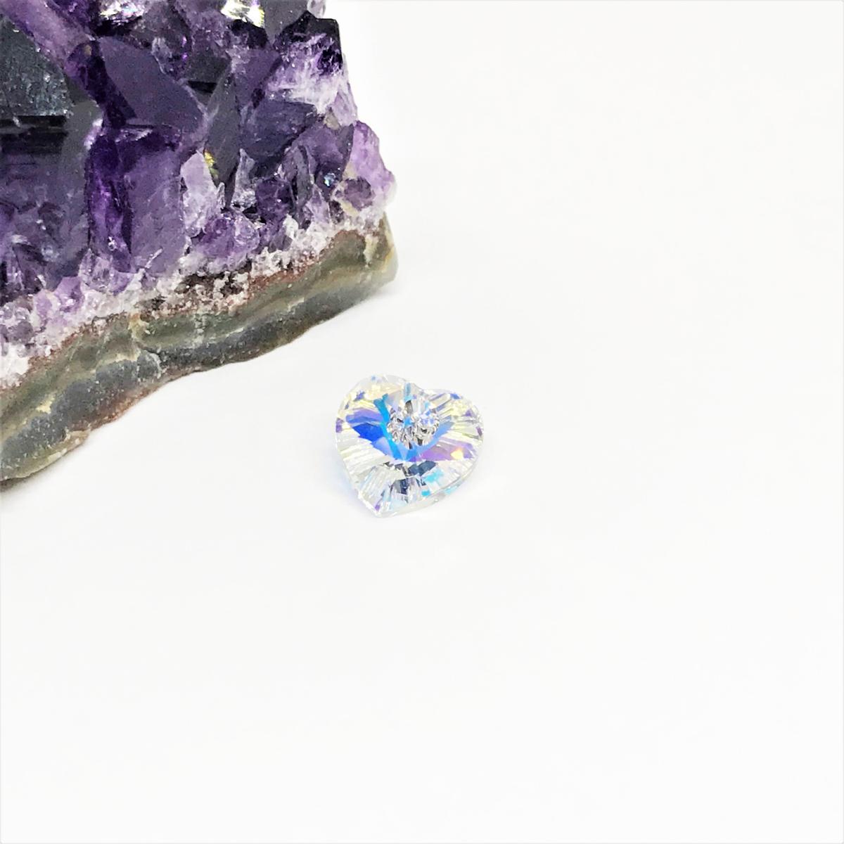 Swarovski Elements Corazón | 10mm | Aurora Boreal  (C1)(1COP)