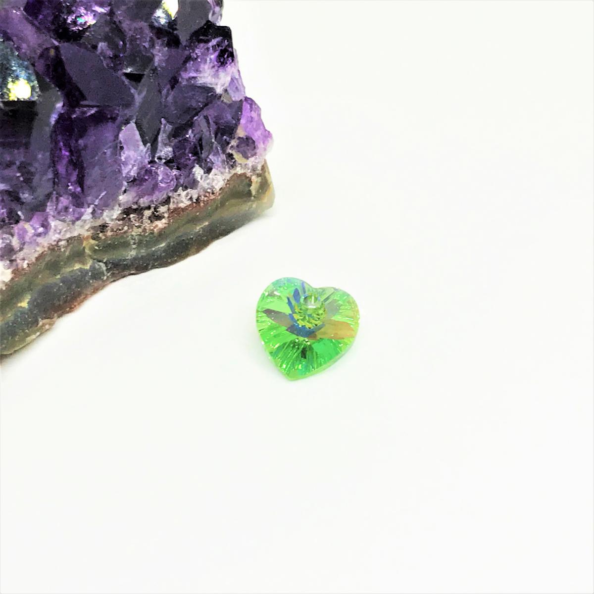 Swarovski Elements Corazón | 10mm | Peridot (C1-8COP)