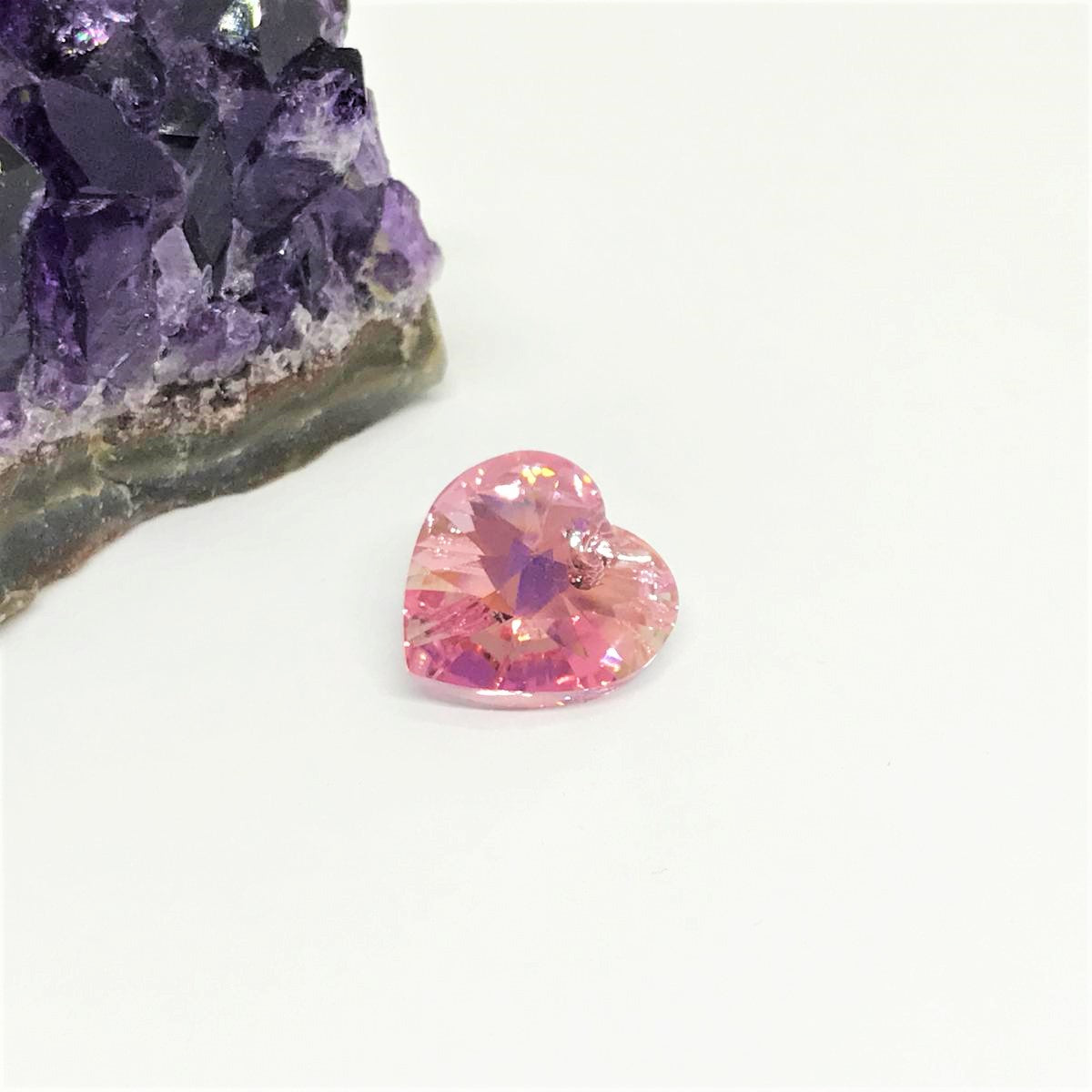 Swarovski Elements Corazón | 14mm | Rosado AB (C2)-(15COM)