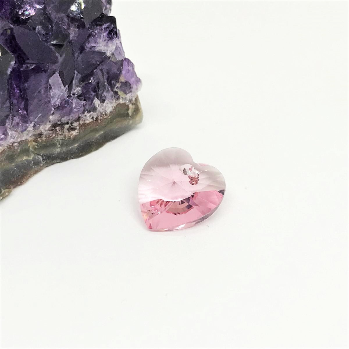 Swarovski Elements Corazón | 14mm | Rosado Claro (ST) (C2)-(2COM)