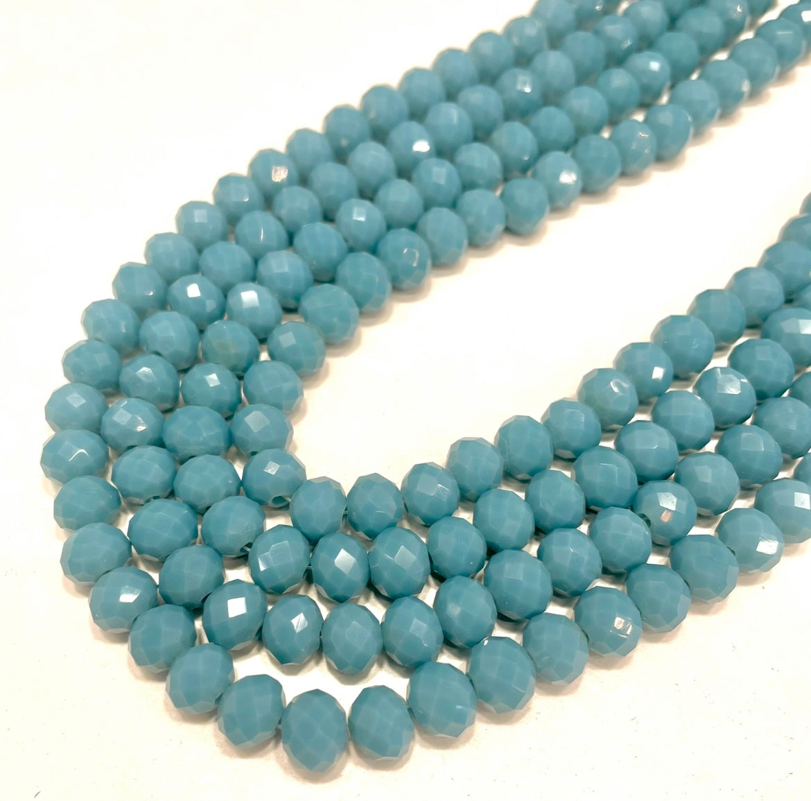 Cristal chato | 8 mm | Matte Verde Petroleo (10-11G)