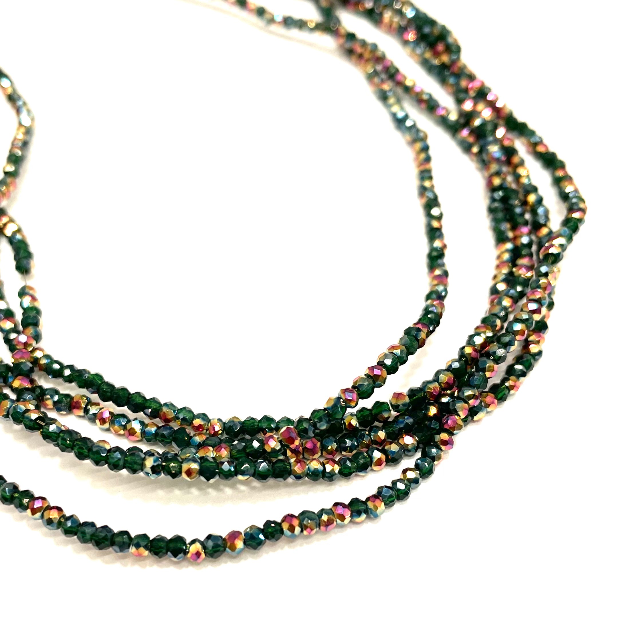 CRISTAL CHATO | VERDE BOTELLA METAL GOLDROSE