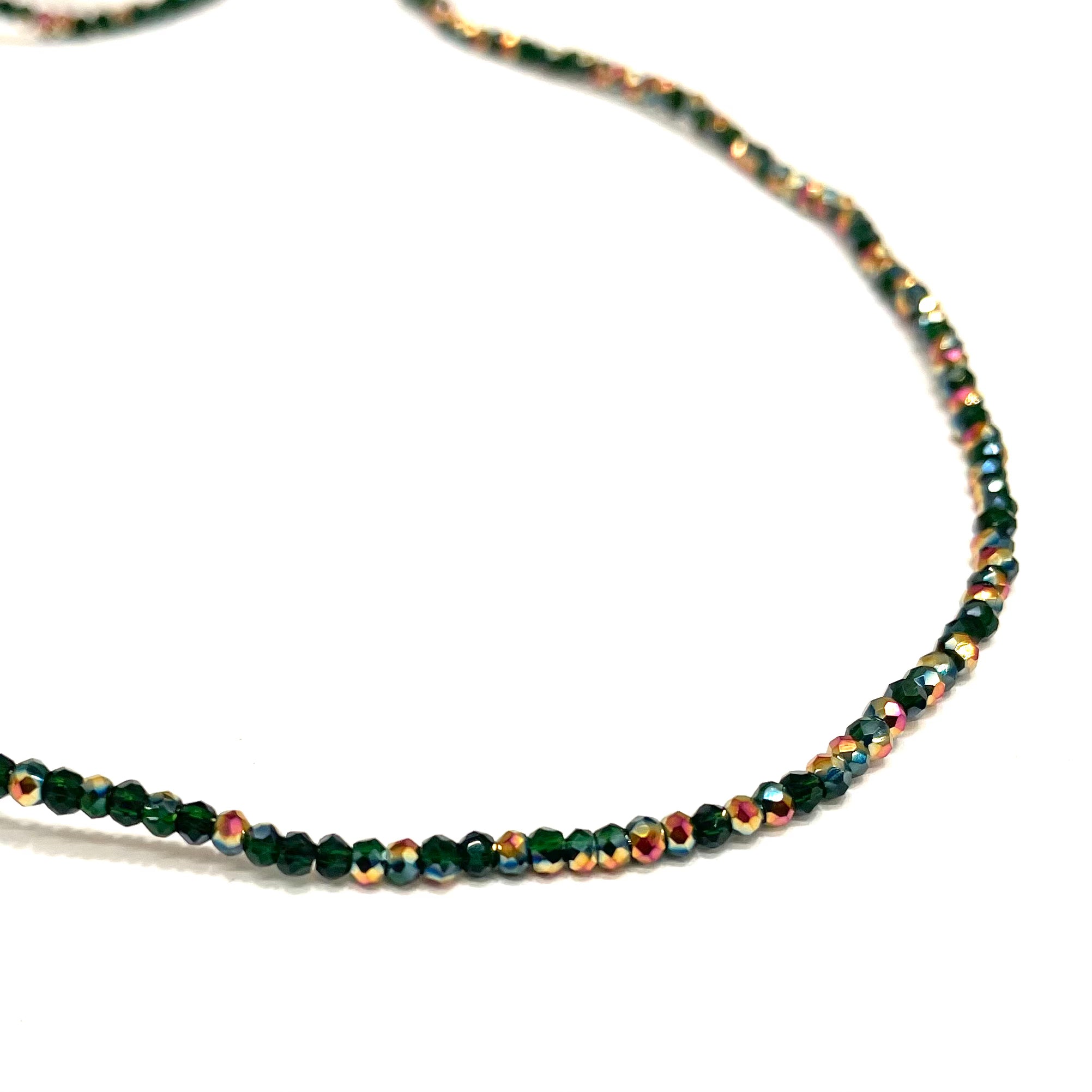 CRISTAL CHATO | VERDE BOTELLA METAL GOLDROSE