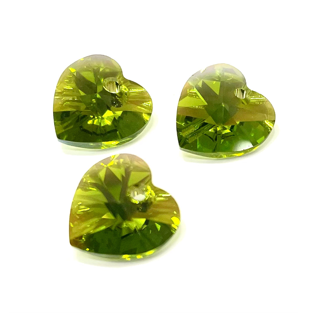 Swarovski Corazon | Dark Olive Green | (C1)-13COP)