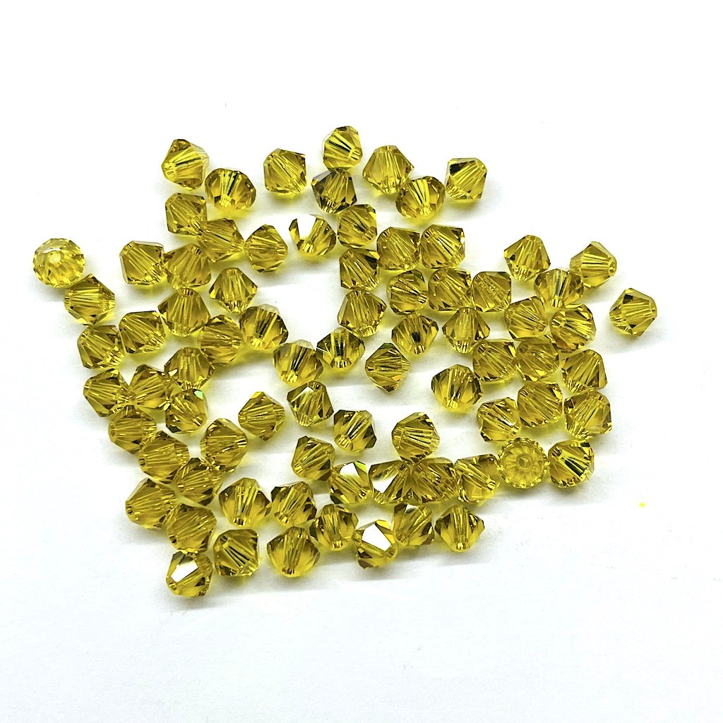 Bead Swarovski Crystals | 4mm | C1 SAT #385 | 25u | Verde Oliva