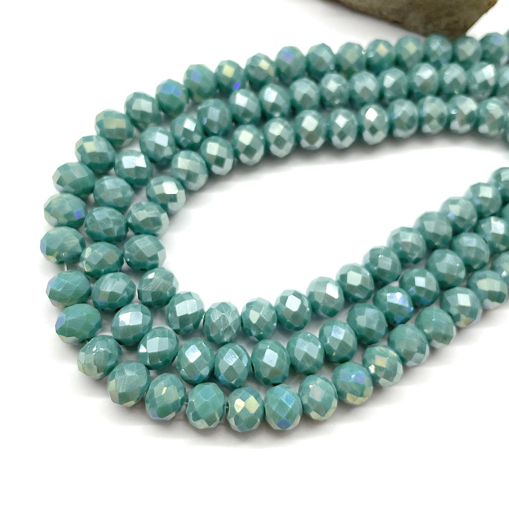 CRISTAL CHATO | 8MM | MATTE TORNASOL VERDE PETROLEO CL(13-5G)